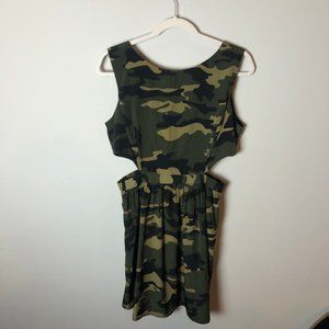 Forever 21 (L) camo mini dress